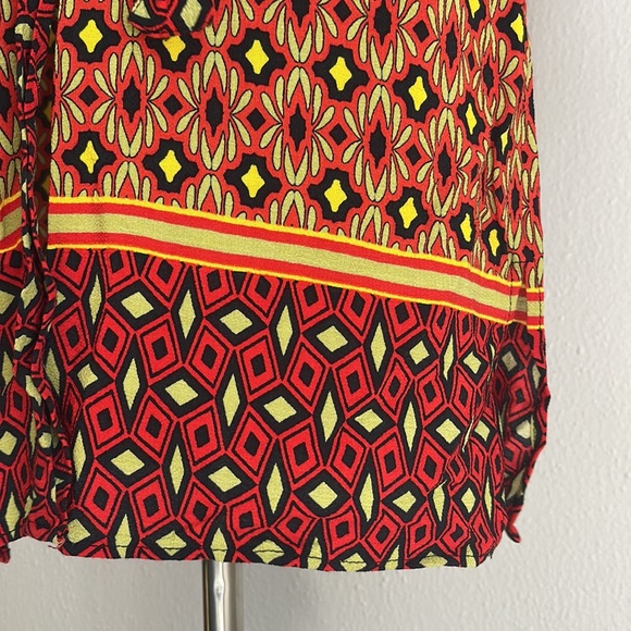 EUC Zara Woman Geometric Print Button Down Dress - Picture 9 of 9